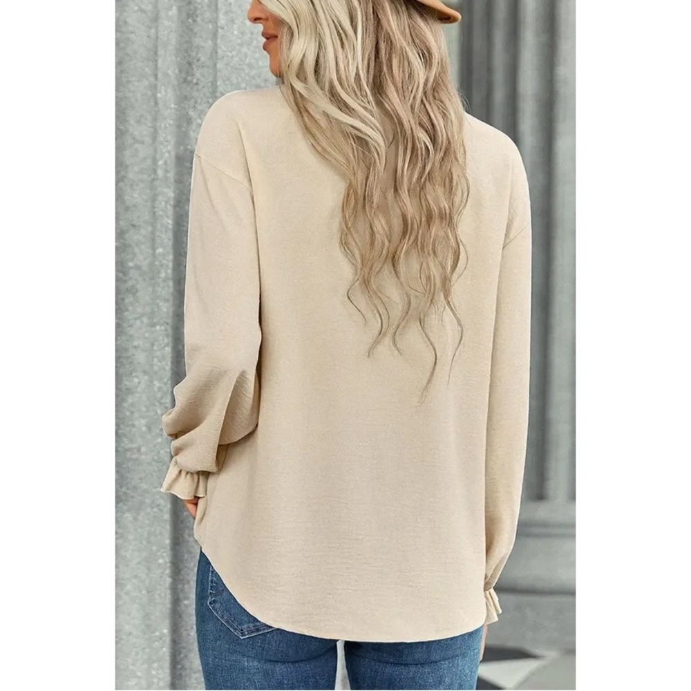 V-Neck Ruffle Blouse - Picture 3 of 3